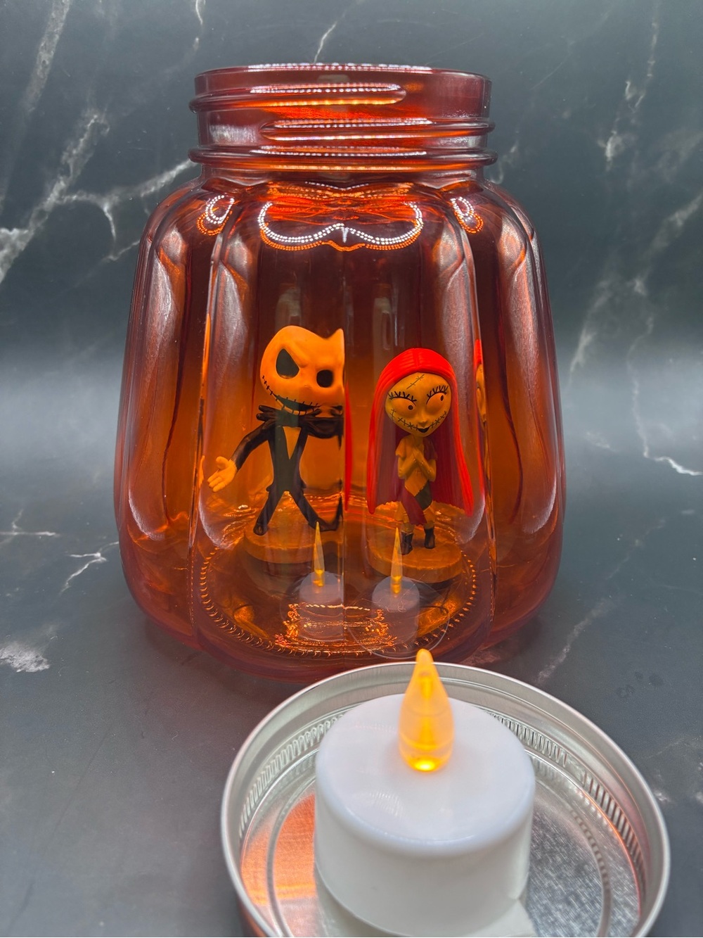 Nightmare Before Christmas Pumpkin Candle Jar - Picture 5 of 7